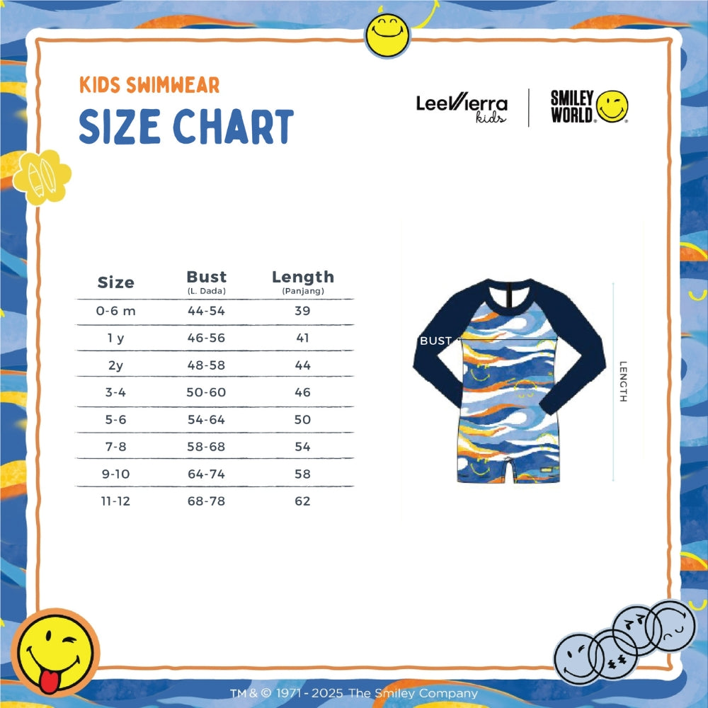Lee Vierra Kids Smiley Wave Long Sleeves Diving