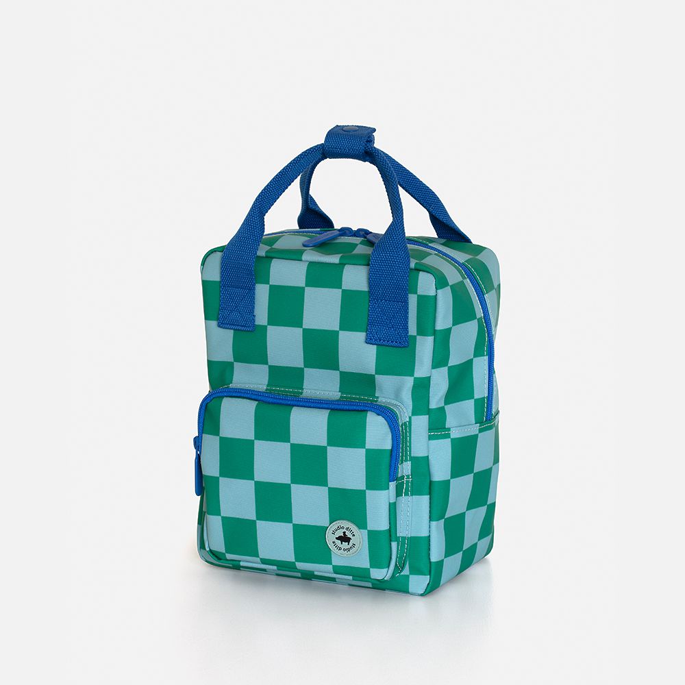 Studio Ditte Backpack Small - Blocks Green Blue