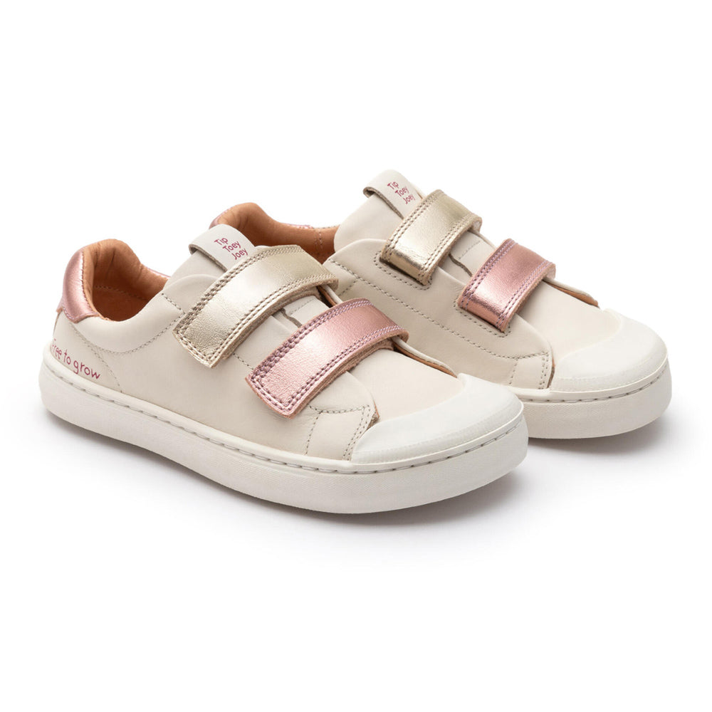 Tip Toey Joey Sneakers - Ramp Play Tapioca Rose Gold Champagne