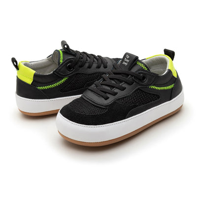 Tip Toey Joey Sneakers - Step Black Black Amarelo Neon