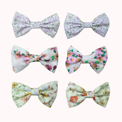 Leaf Lili Whispering Meadow Hair Accessories - Medium Classic Bow Set
