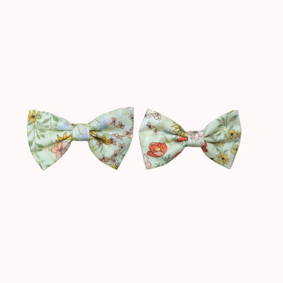 Leaf Lili Whispering Meadow Hair Accessories - Medium Classic Bow Set