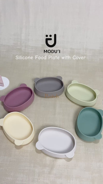 Modui Silicone Food Plate With Cover