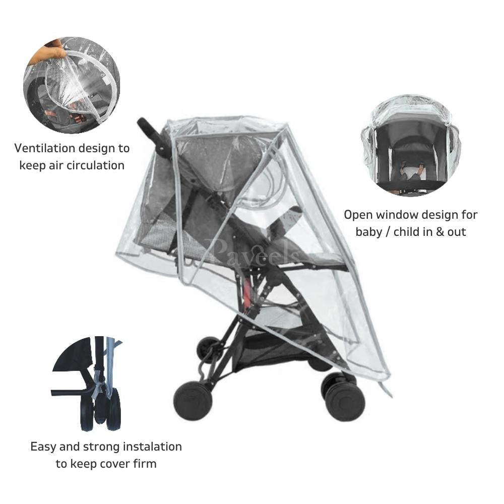 Cuggl pushchair raincover best sale