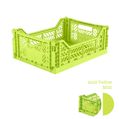 Aykasa Folding Crate - Acid Yellow