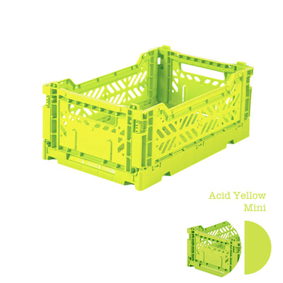 Aykasa Folding Crate - Acid Yellow