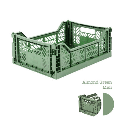 Aykasa Folding Crate - Almond Green