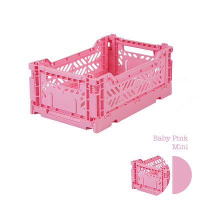 Aykasa Folding Crate - Baby Pink