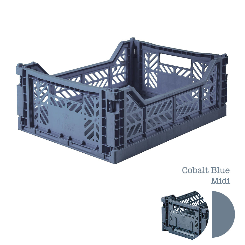 Aykasa Folding Crate - Cobalt Blue