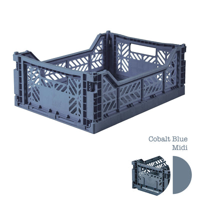 Aykasa Folding Crate - Cobalt Blue