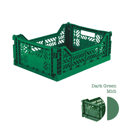 Aykasa Folding Crate - Dark Green
