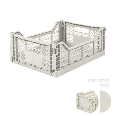 Aykasa Folding Crate - Light Gray