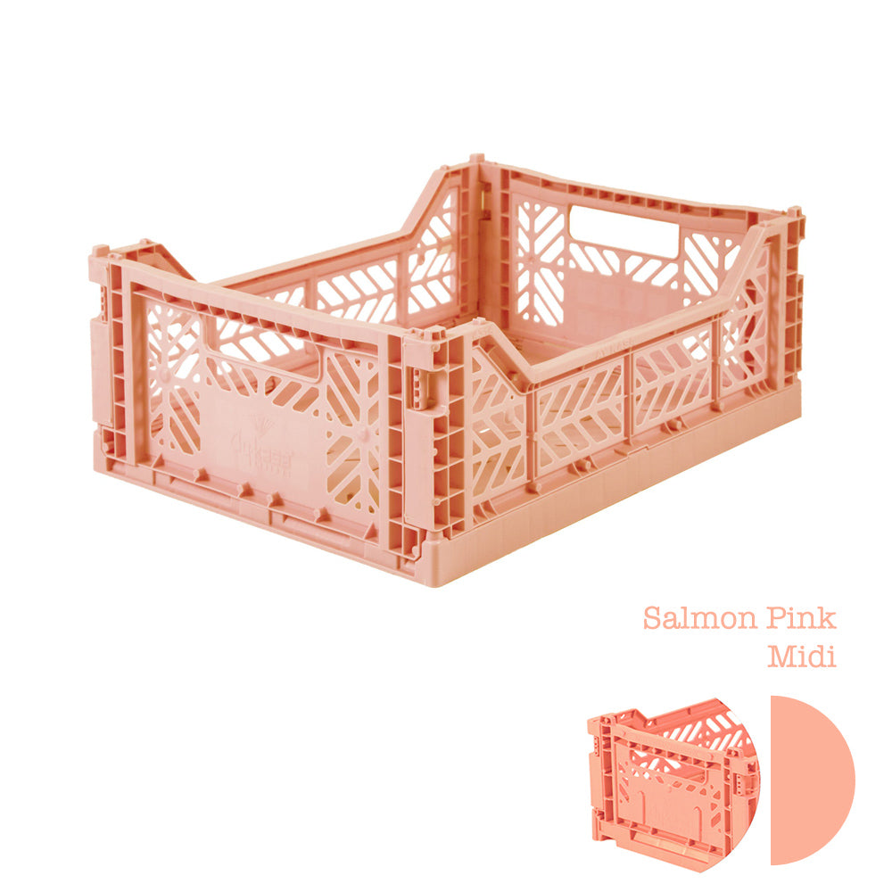 Aykasa Folding Crate - Salmon Pink