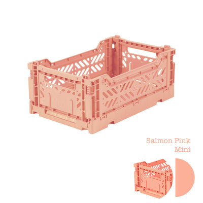 Aykasa Folding Crate - Salmon Pink