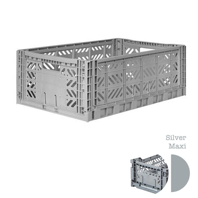 Aykasa Folding Crate - Silver