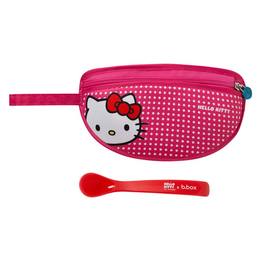 B.Box Travel Bib+Spoon - Hello Kitty Popstar
