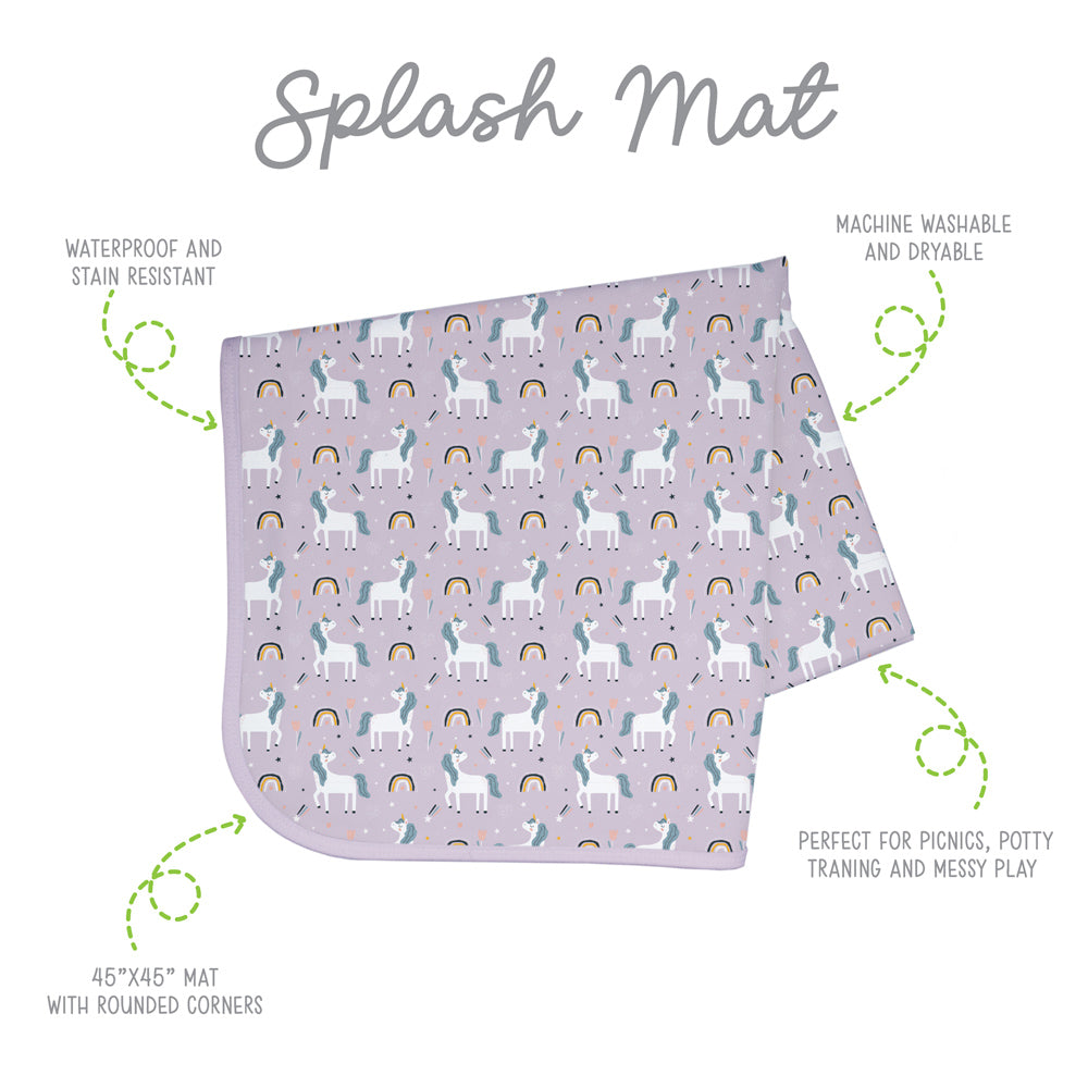 BapronBaby Splash Mat - Unicorn Wishes