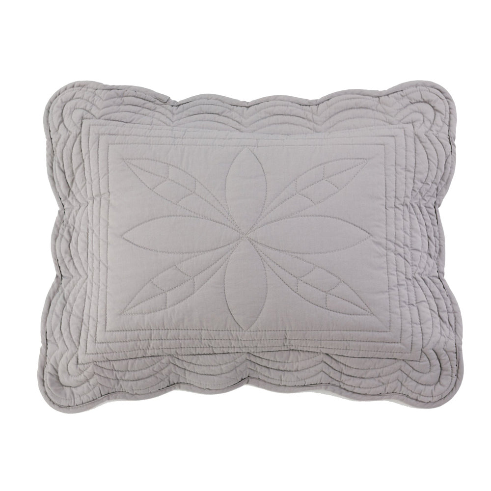 Bonne Mere Cot Quilt and Pillow Set - Elephant Grey