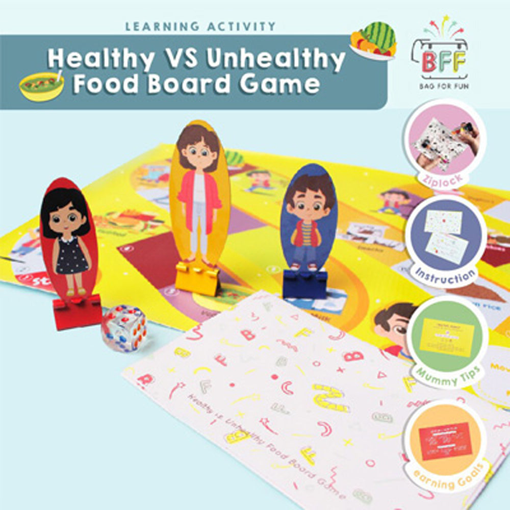 Bag For Fun Activity Set Food Theme - Healthy vs Unhealthy Food