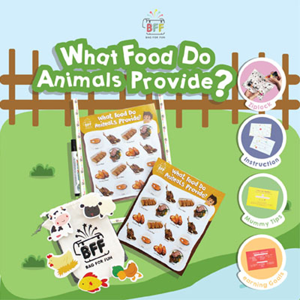 Bag For Fun Activity Set Food Theme - What Food Do Animals Provide