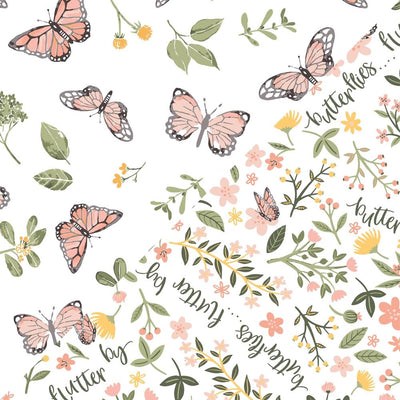 Bebe au Lait Muslin Burp Cloths Set - Butterfly + Flutterby