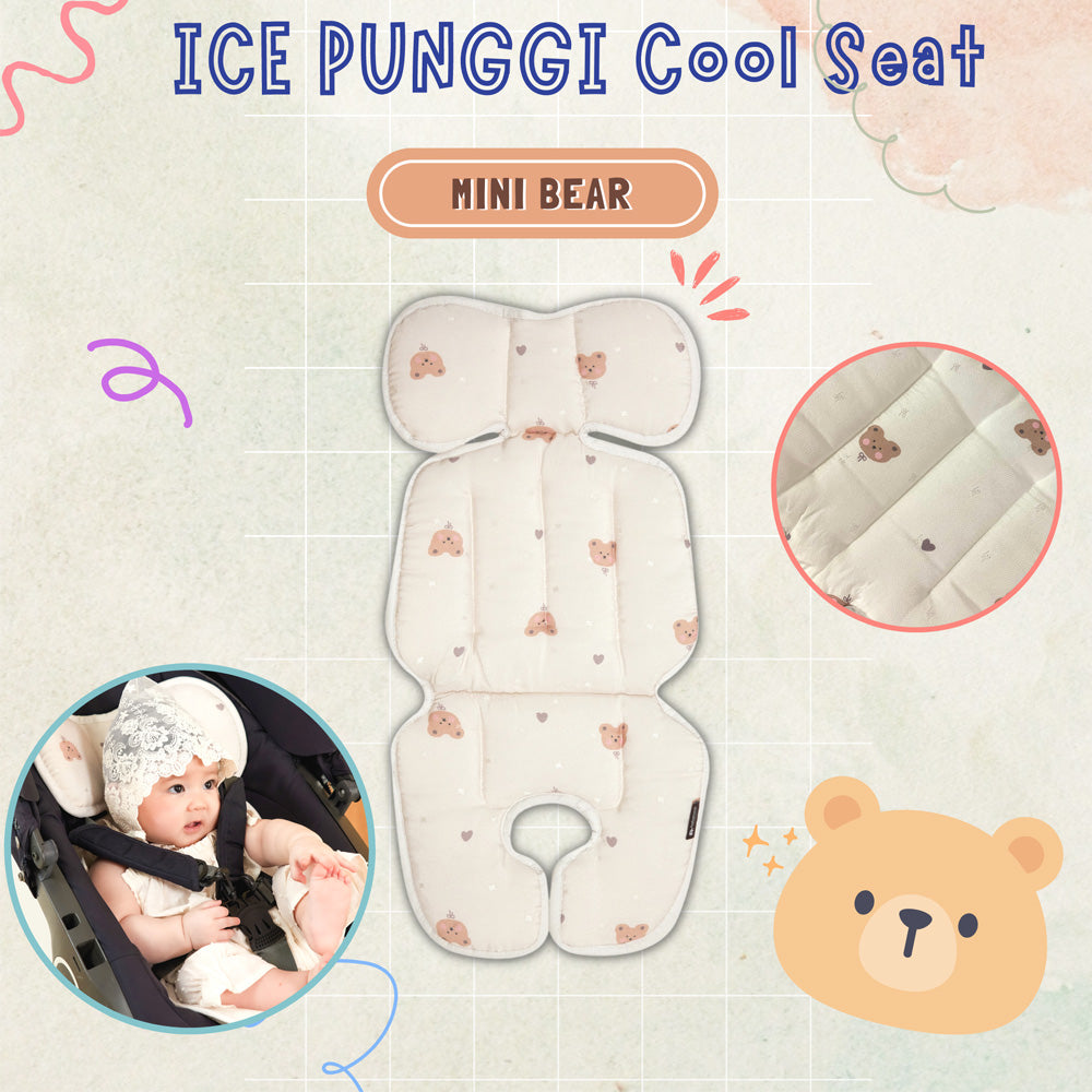 Bebenuvo Ice Punggi Cool Seat Liner - Mini Bear