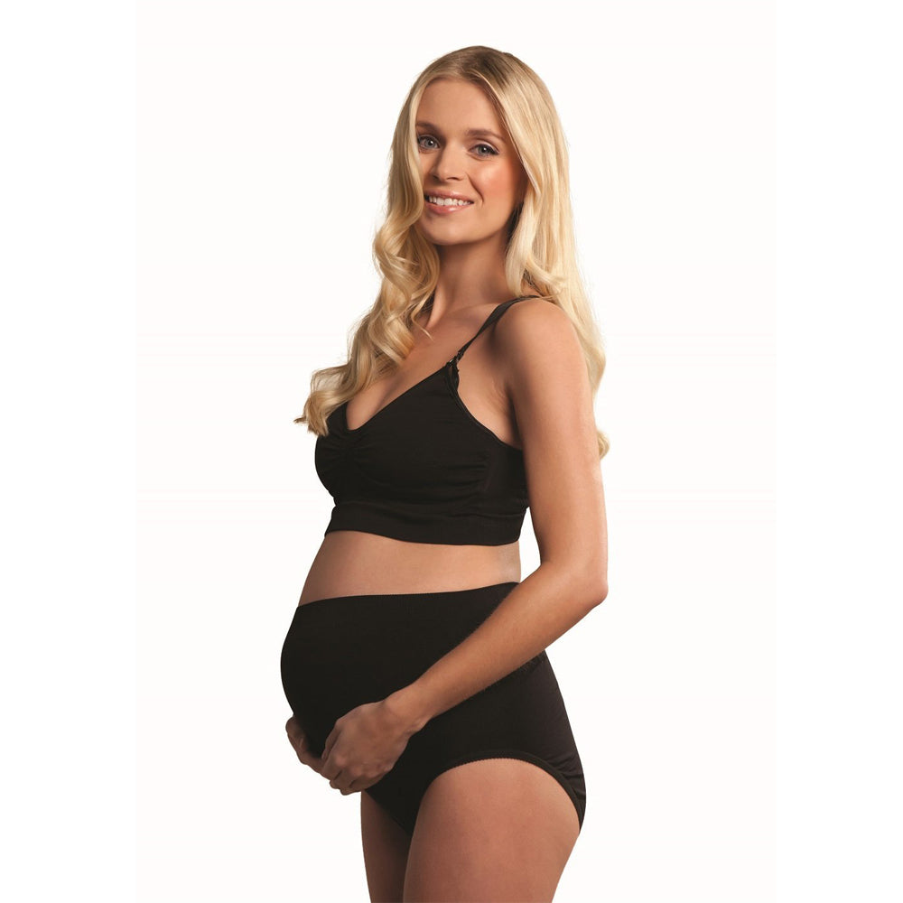 Carriwell Seamless Light Support Maternity Panty - Black