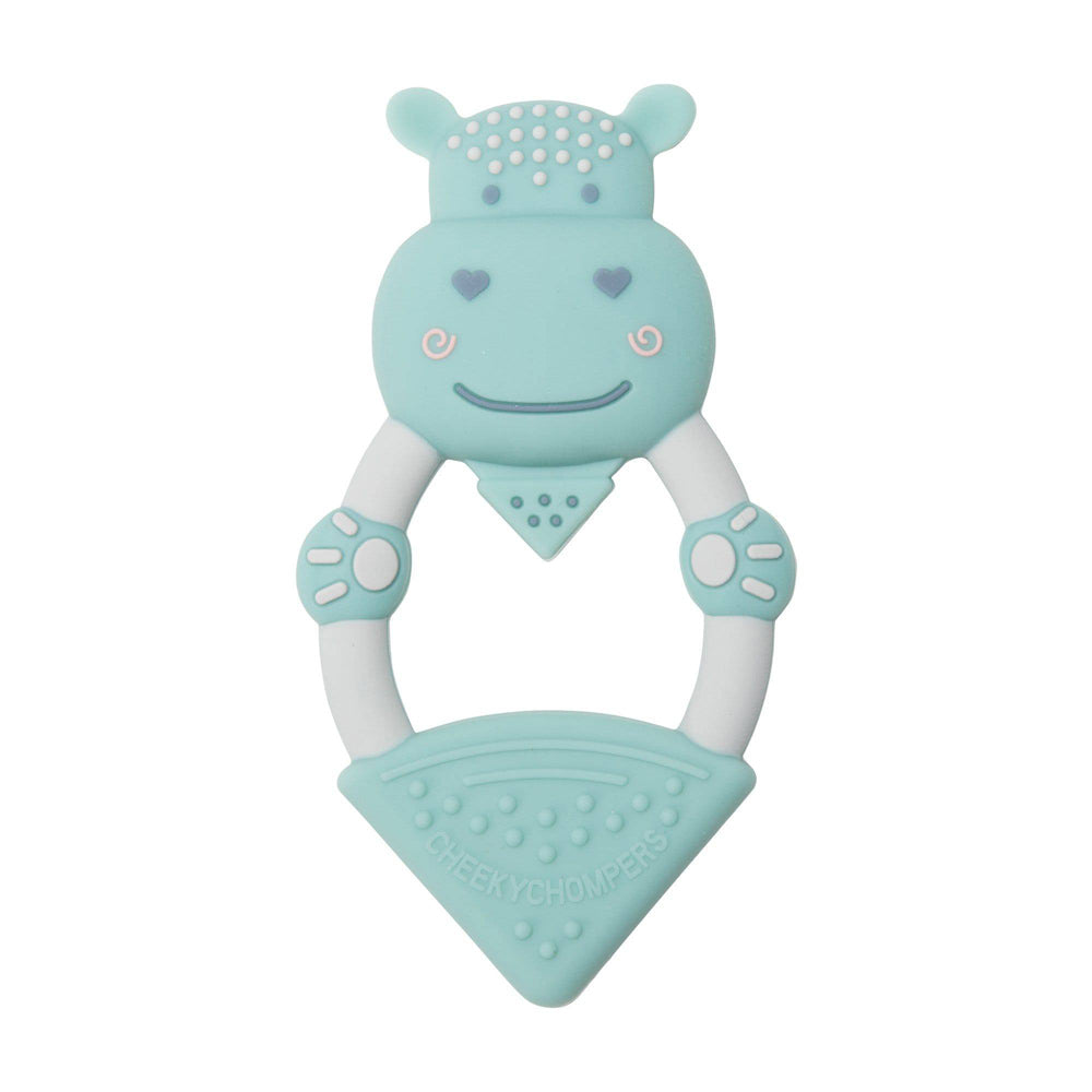 Cheeky Chompers Textured Baby Teether - Hippo