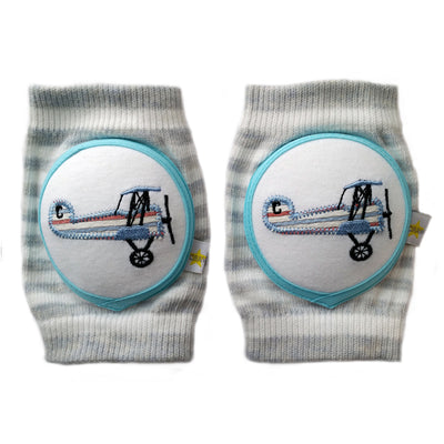 Crawlings Infant and Toddler Knee Pad - Blue Sky Airplane