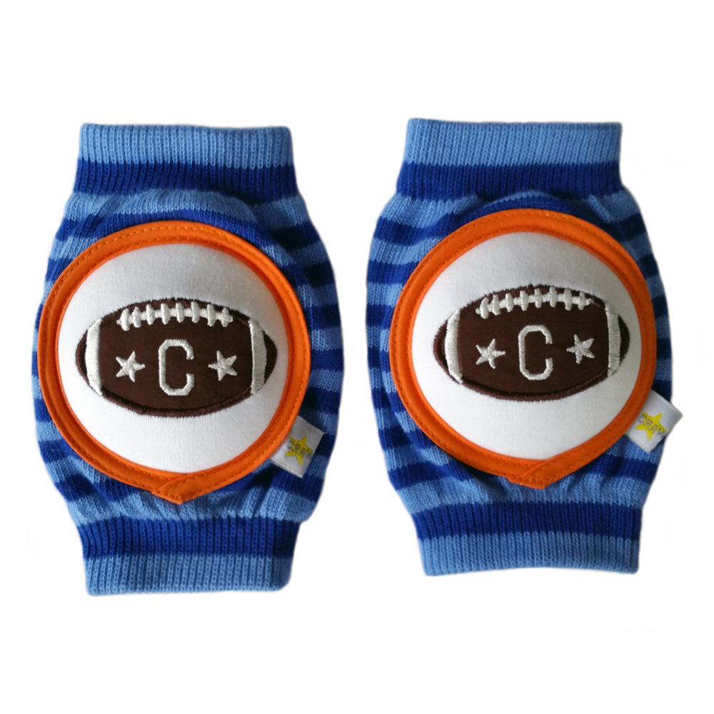 Crawlings Infant and Toddler Knee Pad - Cobalt Blue Football