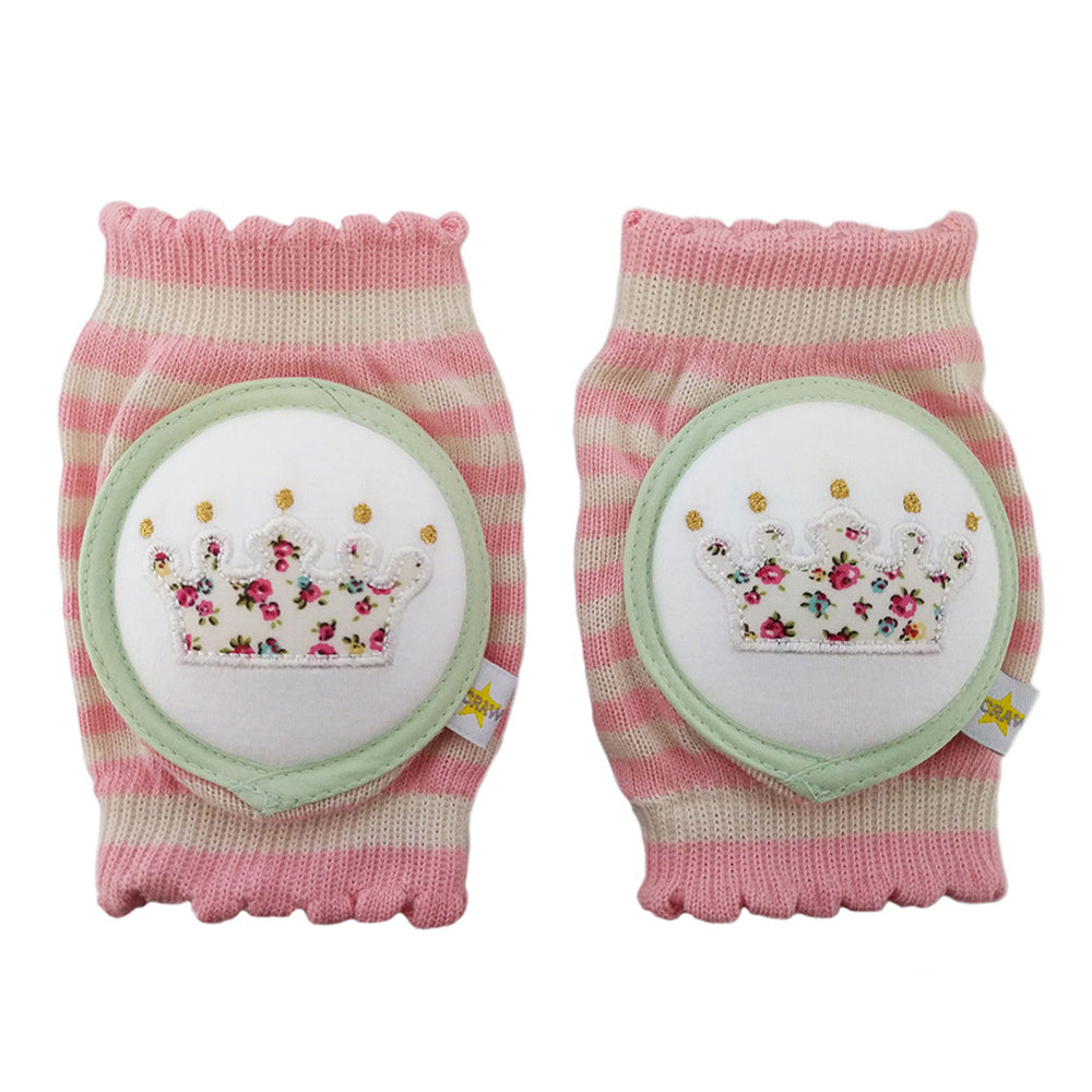 Crawlings Infant and Toddler Knee Pad - Cotton Candy Crown