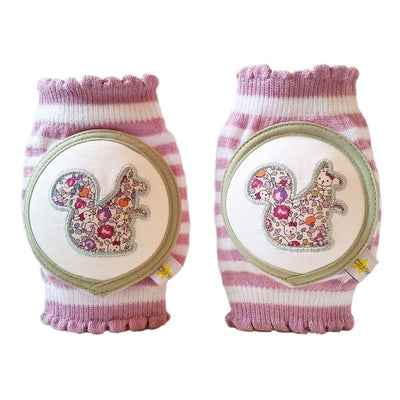 Crawlings Infant and Toddler Knee Pad - Mixed Berry Squirrel