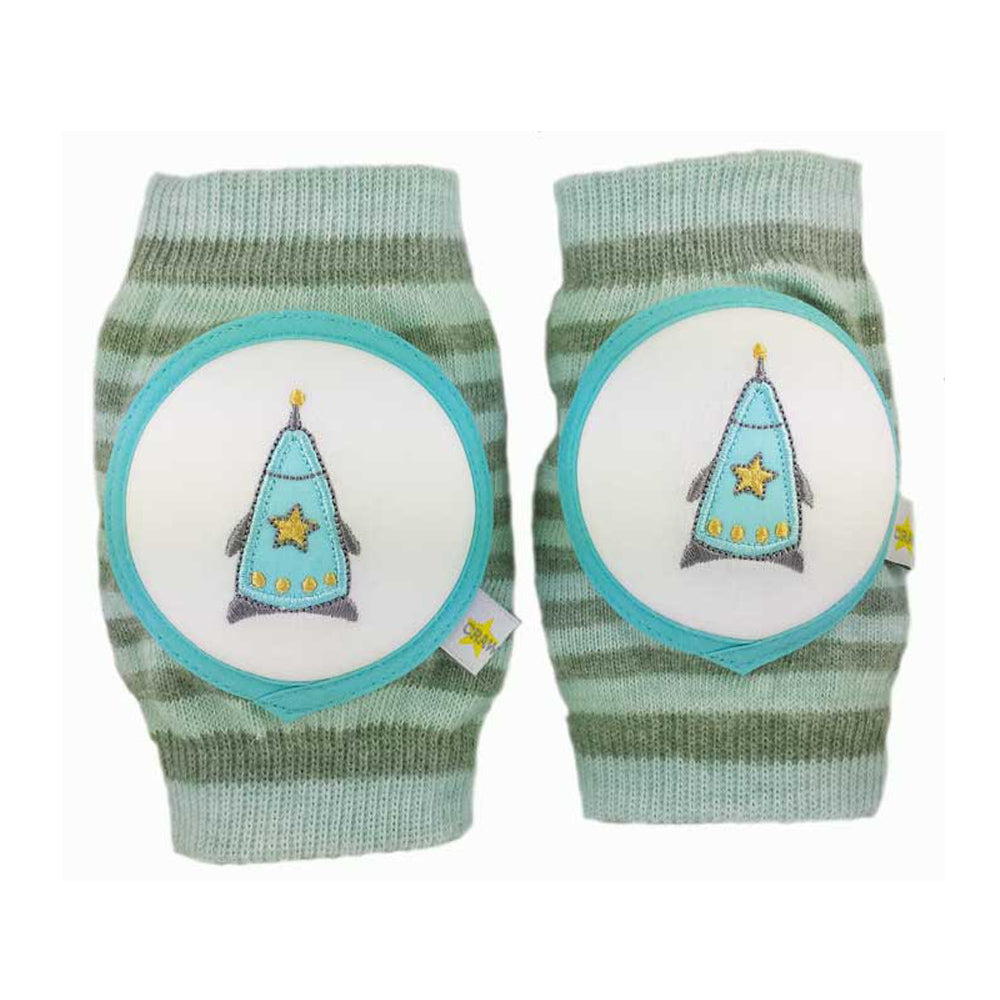 Crawlings Infant and Toddler Knee Pad - Spearmint Rocket