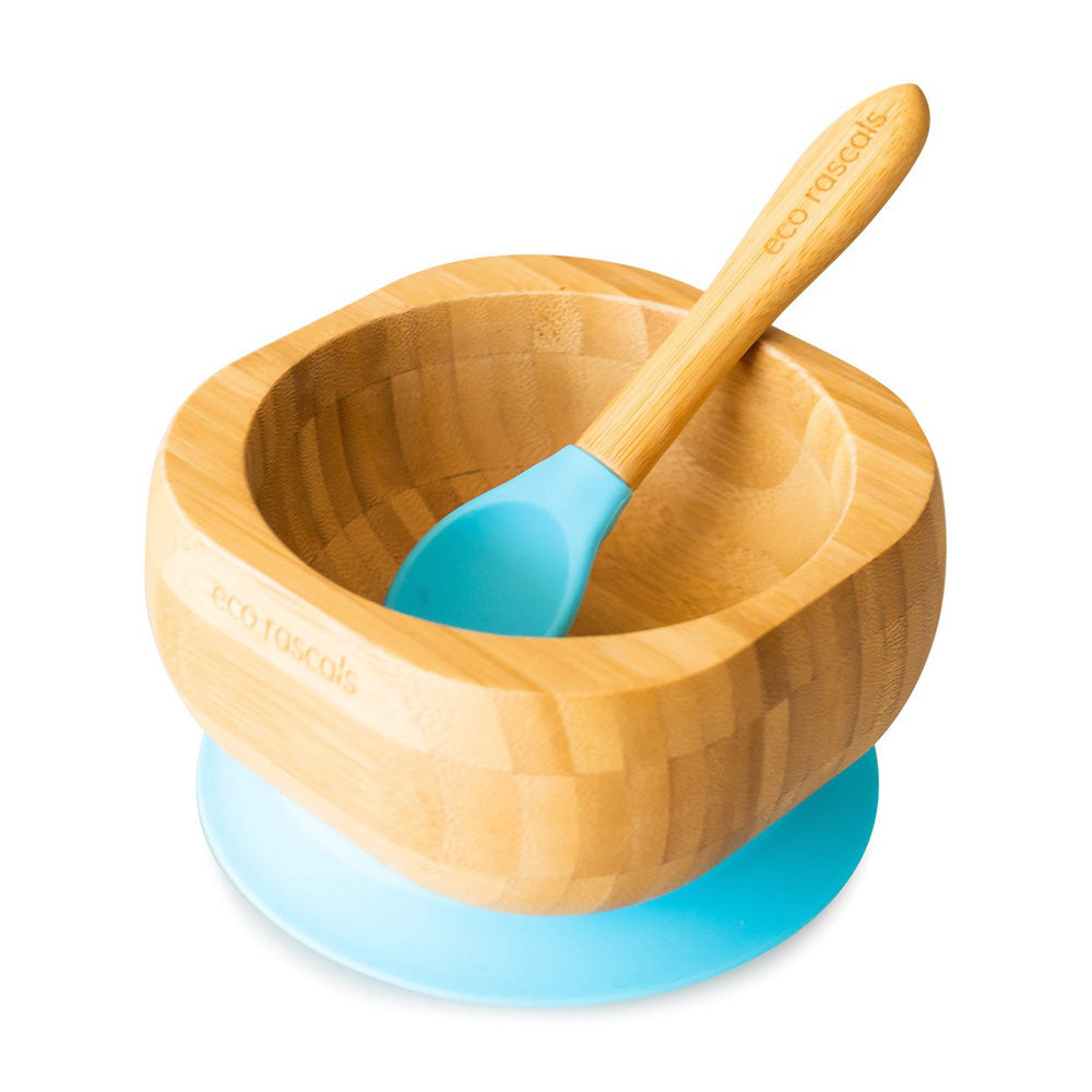 Eco Rascals Bamboo Suction Bowl and Spoon Set