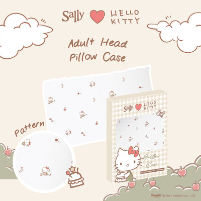 Friends of Sally Head Pillow Case - Hello Kitty