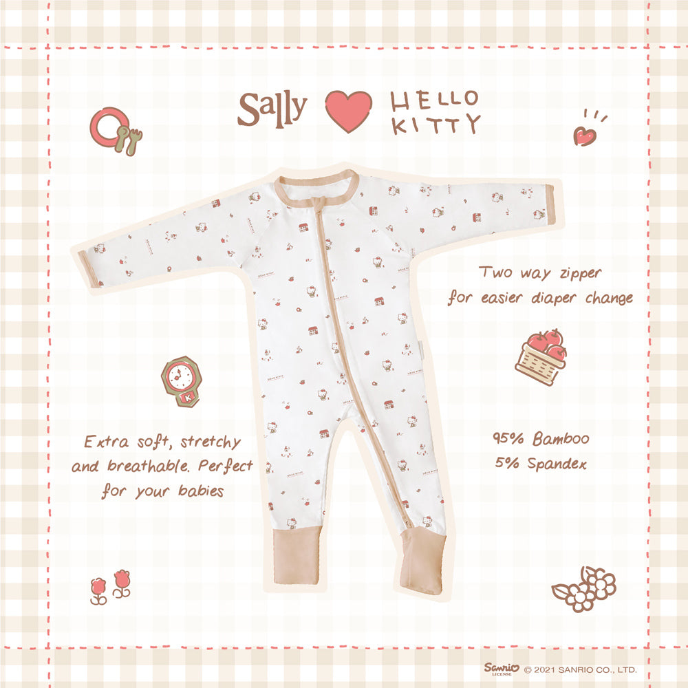 Friends of Sally Bamboo Baby Jumpsuit - Hello Kitty
