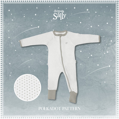 Friends of Sally Bamboo Baby Jumpsuit - Polkadot