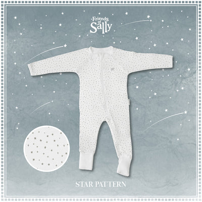 Friends of Sally Bamboo Baby Jumpsuit - Star