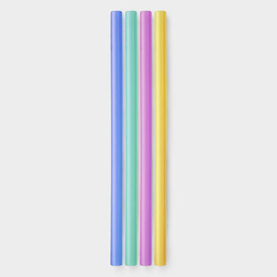 GoSili Standard Silicone Straws - 4 Packs