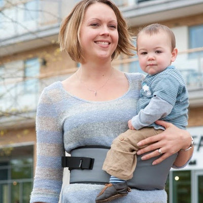 Hippychick Hipseat Baby Carrier - Grey
