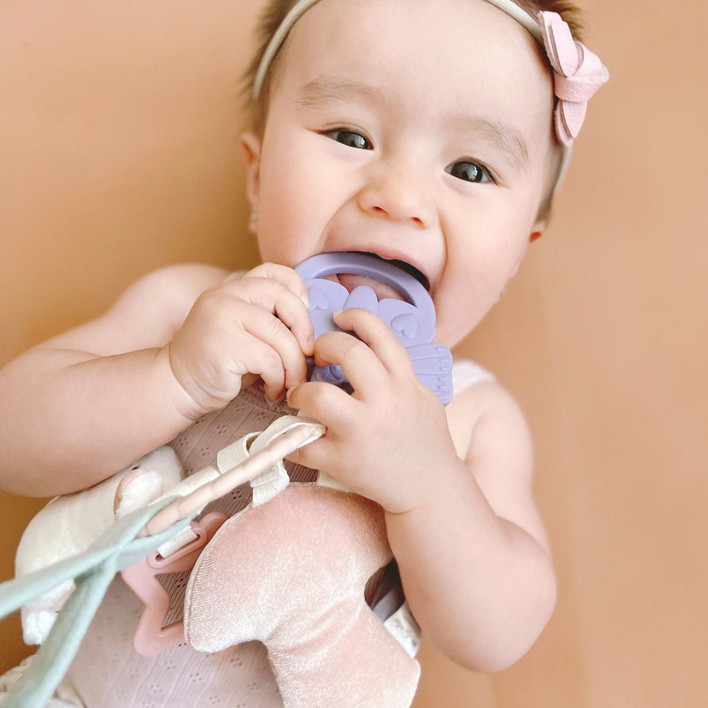 Itzy Ritzy Busy Ring Teething Activity Toy - Pastel
