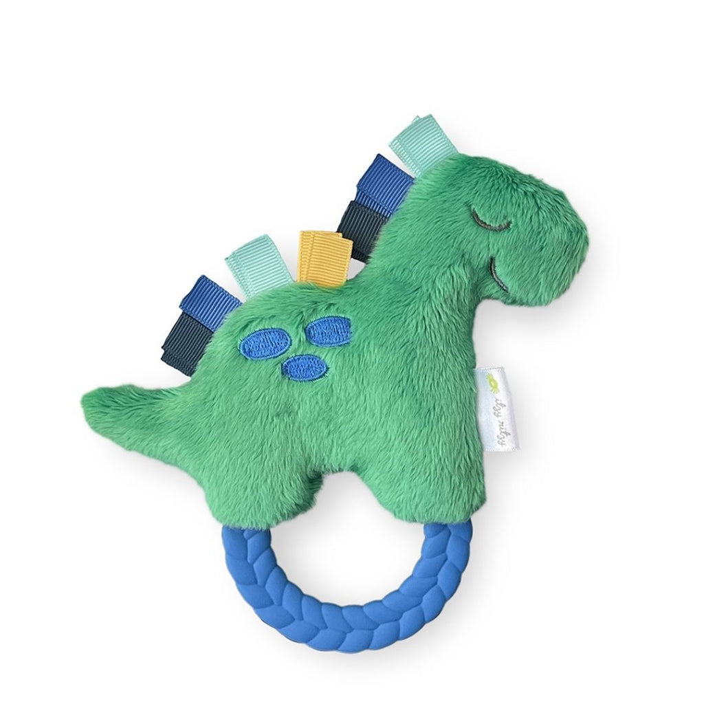 Itzy Ritzy Pal Plush Rattle Teether - Dino