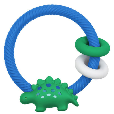 Itzy Ritzy Rattle Teething Rings - Dino