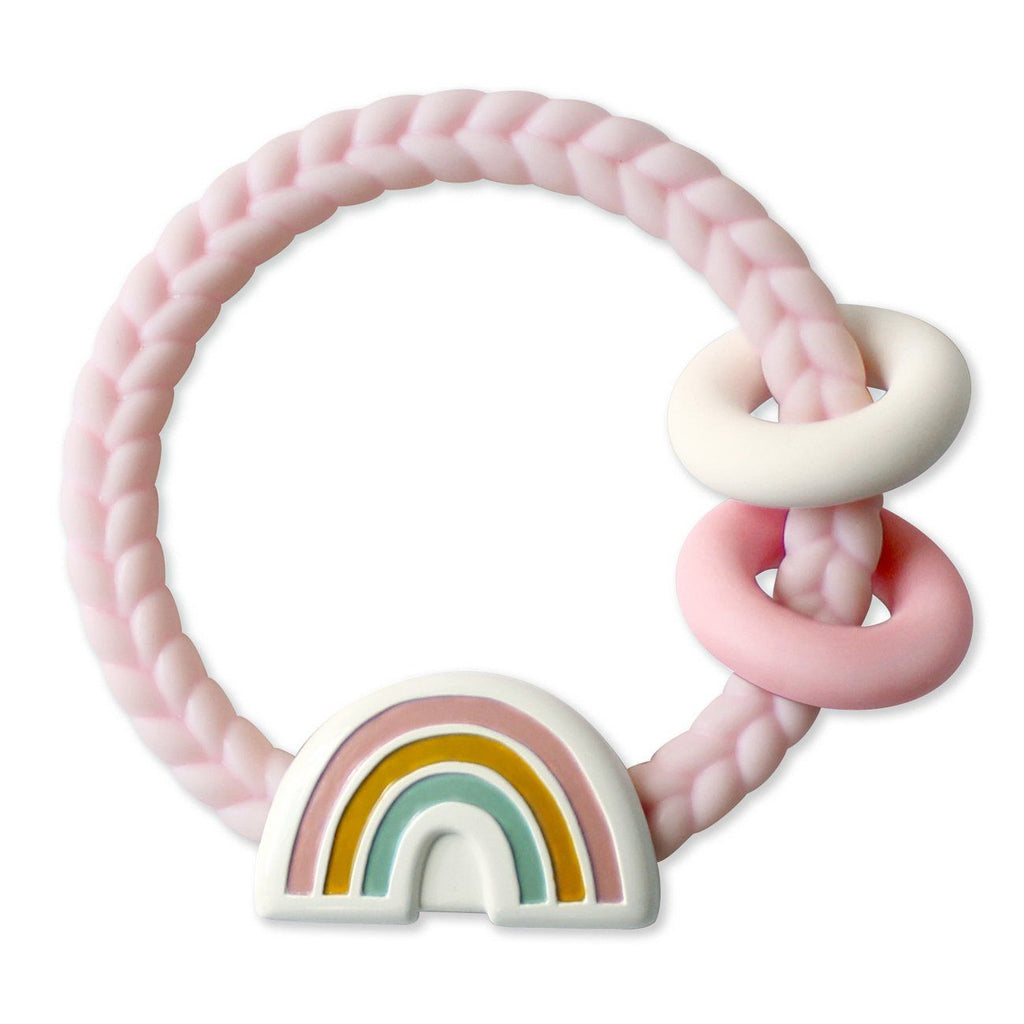 Itzy Ritzy Rattle Teething Rings - Rainbow