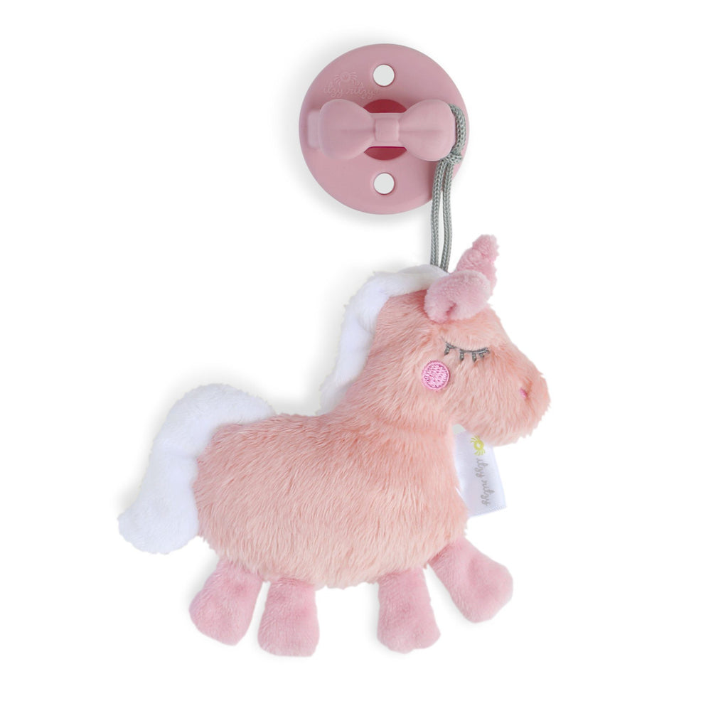 Itzy Ritzy Pal Pacifier Stuffed Animal - Unicorn