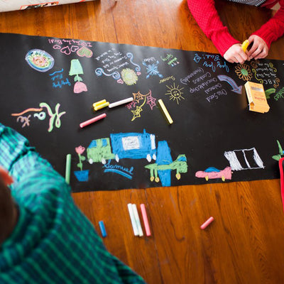 Jaq Jaq Bird Chalk Board Table Runner