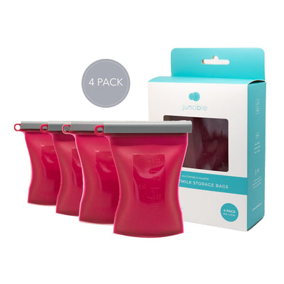 Junobie Breastmilk Storage Bags - Raspberry