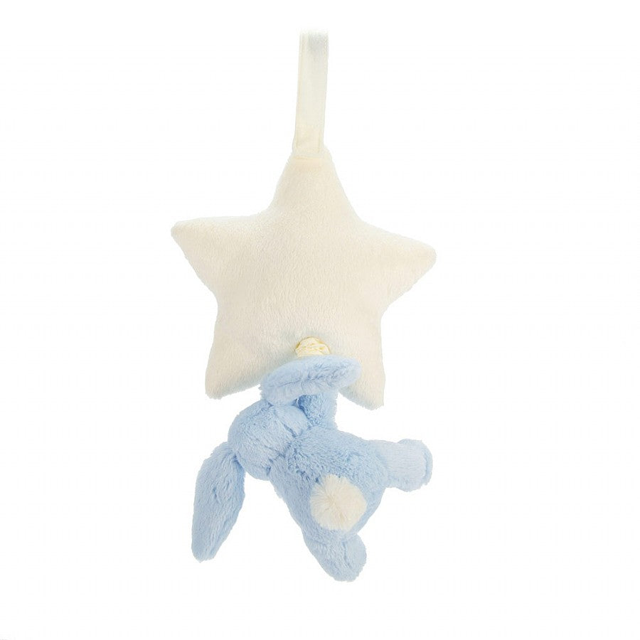 Jellycat Bashful Blue Bunny Star Musical Pull