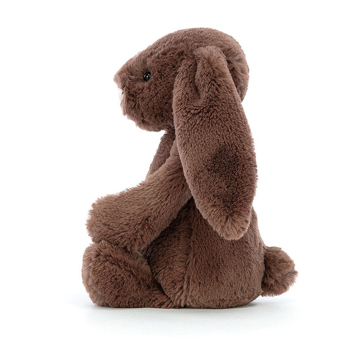 ぬいぐるみ  Medium Fudge Bunny Bashful Fudge Bunny with Personalized Red Jumper - Official Jellycat