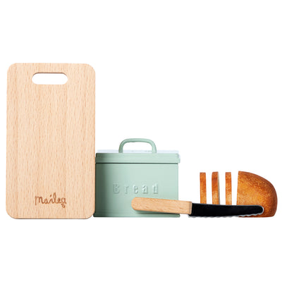 Maileg Miniature Bread Box With Cutting Board and Knife
